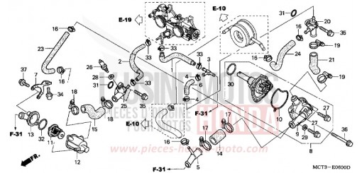 WATER PUMP FJS600A5 de 2005